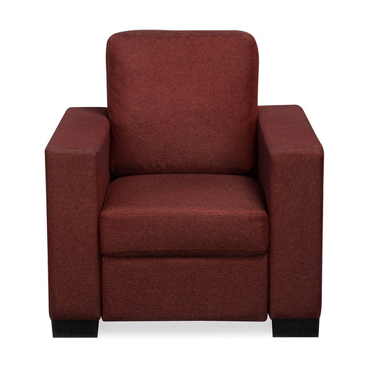 Nilkamal Array 1 Seater Ron Arm Sofa (Maroon)