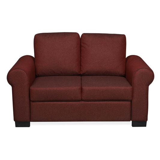 Nilkamal Array 2 Seater Bill Arm Sofa (Maroon)