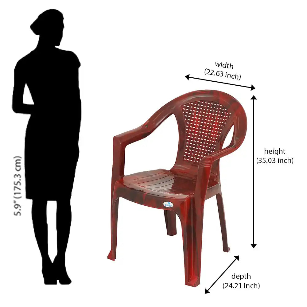 Nilkamal CHR2061 Plastic Arm Chair