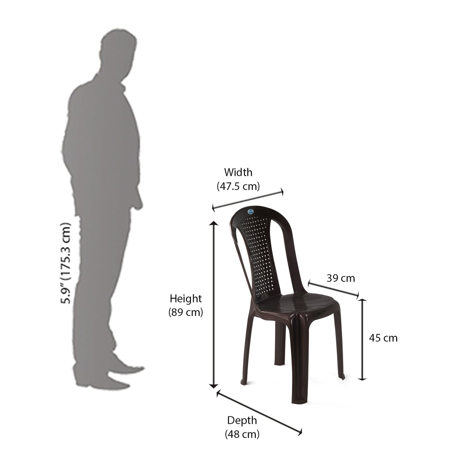 Nilkamal Celebration 1 + 6 Chair Plastic Dining Set