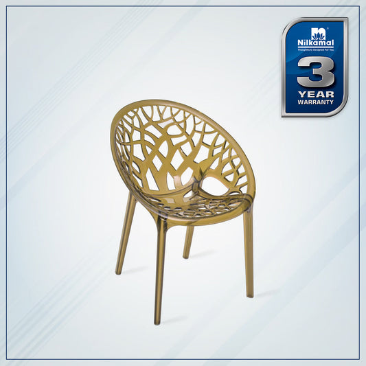 Nilkamal Crystal Polycarbonate Armless Chair