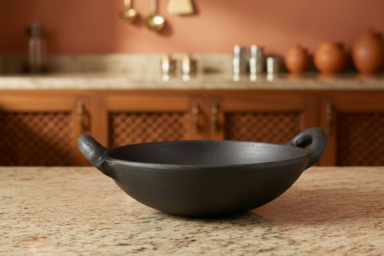 Blackened Clay Kadai (LARGE)