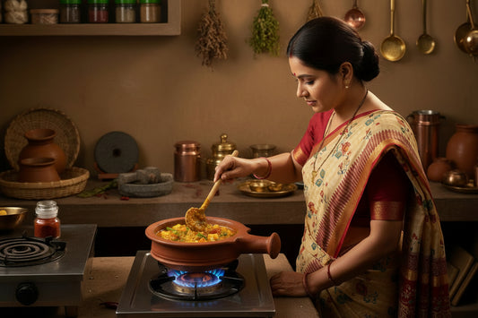 Red Clay Sauce Pot (LARGE)