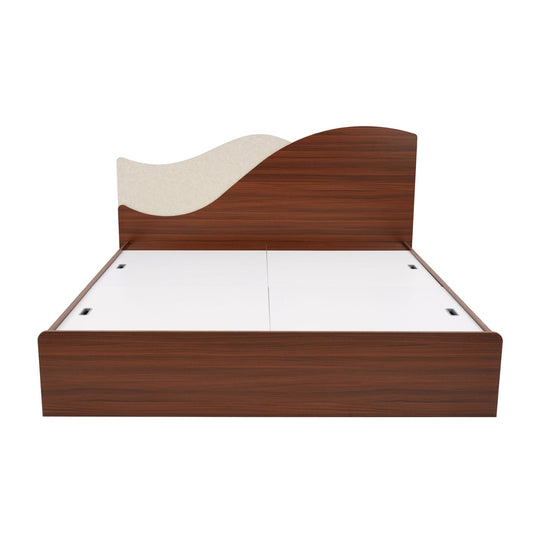 Nilkamal Wave Calipso King Bed With Storage (Classic Plank Walnut)