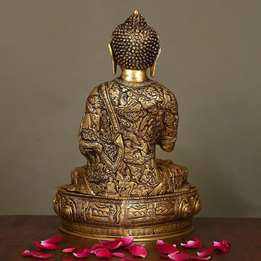 Brass Superfine Blessing Buddha (14.5 Inch)