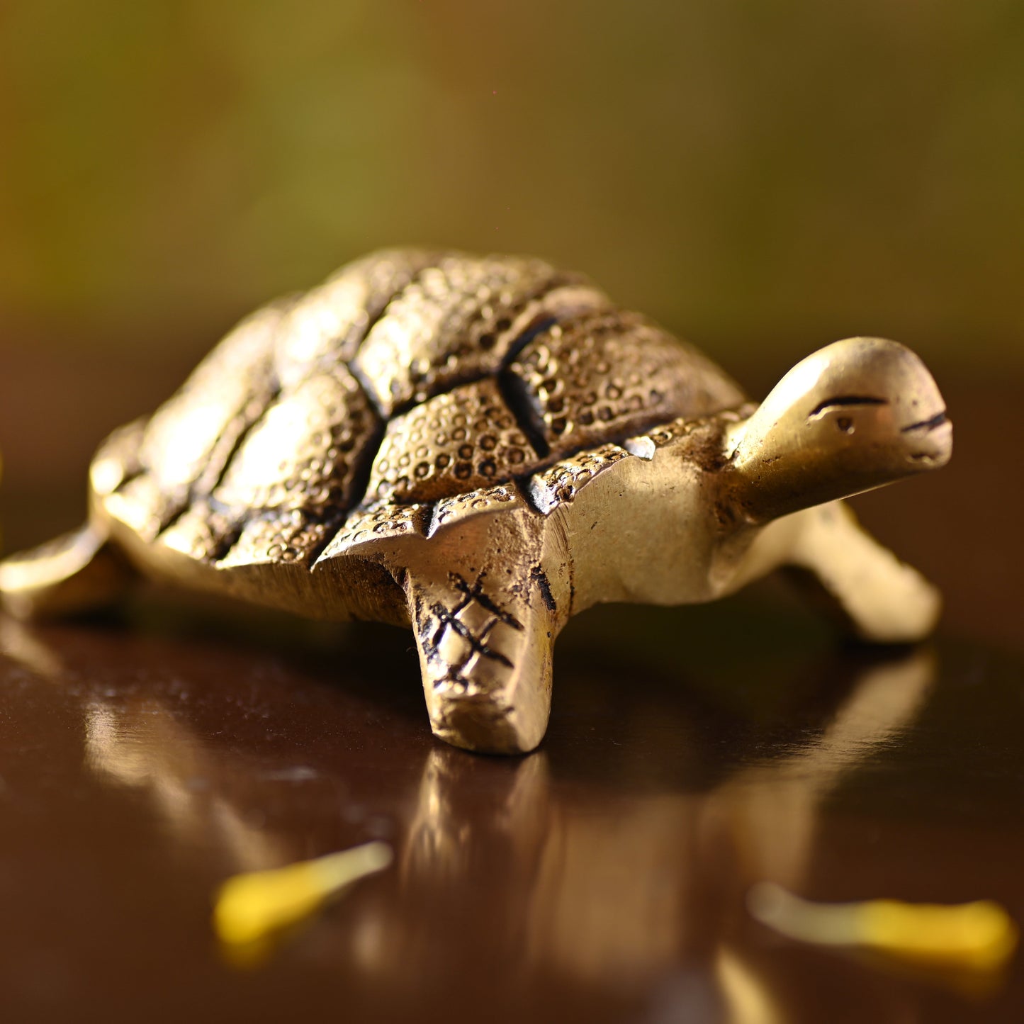 Brass Tortoise – Symbol of Prosperity and Longevity (1.5 Inch)