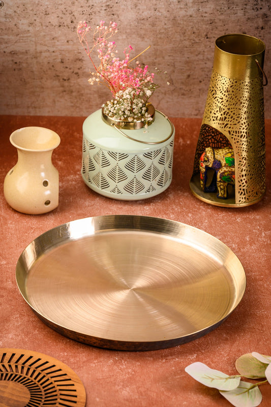 Kansa Dinner Plate - Elevate Your Healthy Dining Experience with Velanstore