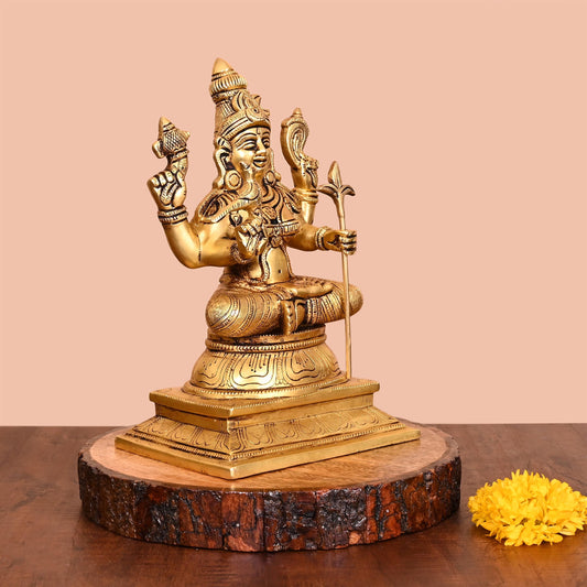 Brass Rajarajeshwari Devi Idol (10 Inch)