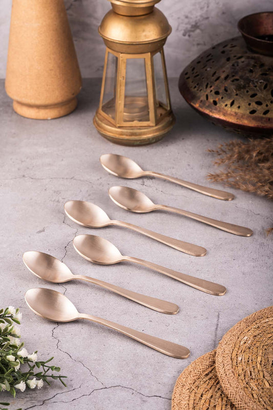 Bronze Spoon Set / Cutlery Set - 6 Piece