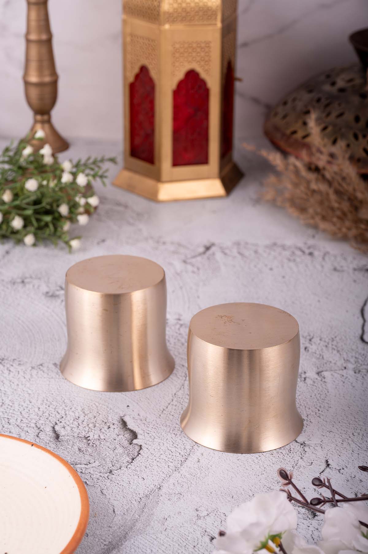 Kansa Tumbler/Glass Bunglow (SET OF 2)