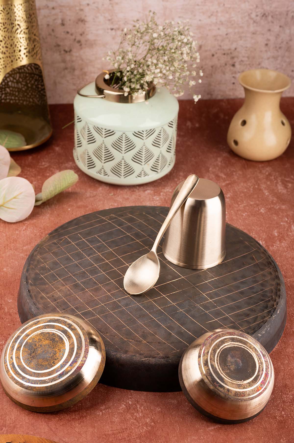 Kansa Thali Plate Set 5 Pc