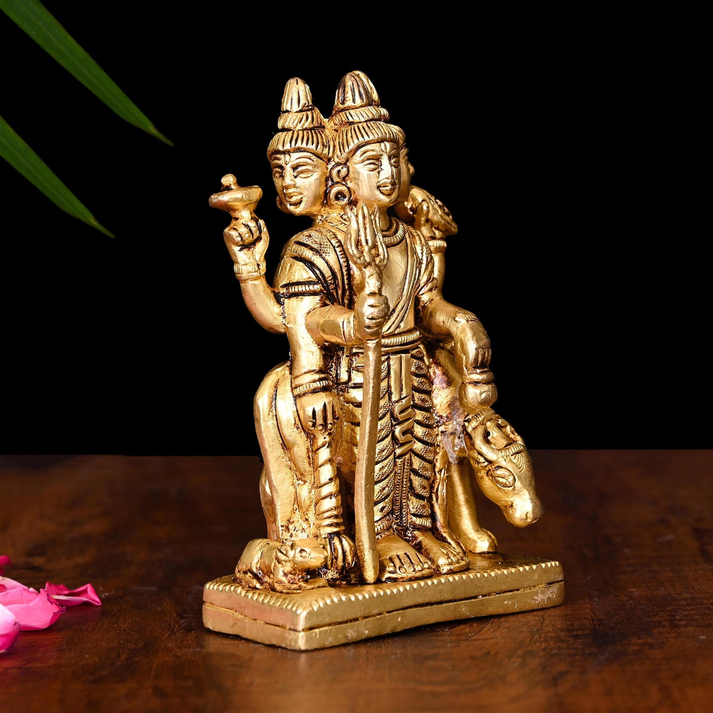 Brass Lord Dattatreya Idol (4.5 Inch)