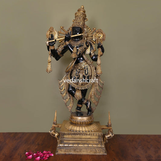 Brass Krishna Statue/Idol (41 Inch)