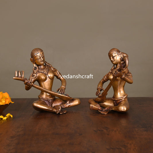 Brass Musical Lady Set (5.5 Inch)