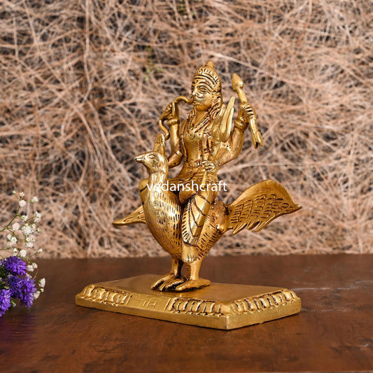 Brass Shani Dev Idol (7 Inch)