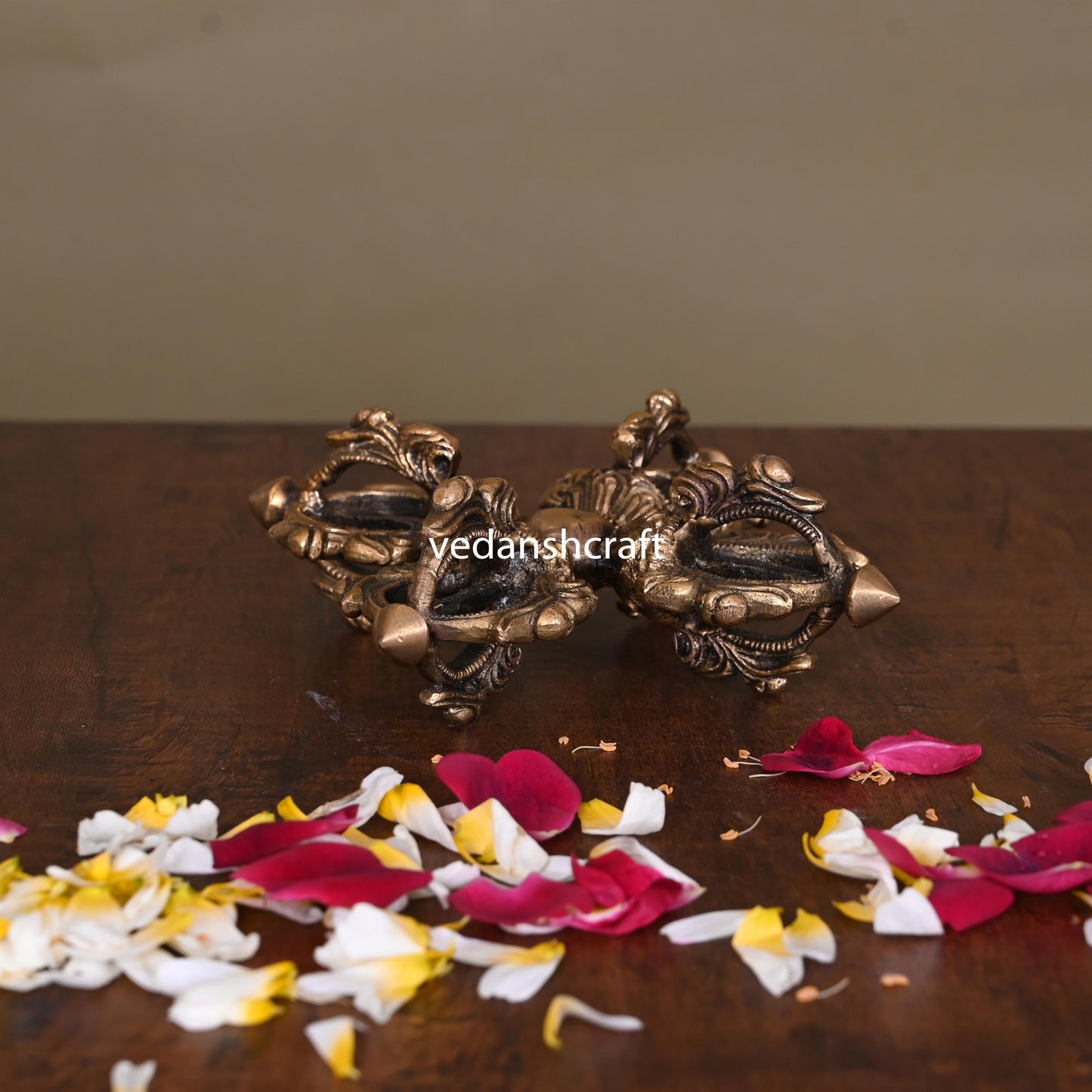 Brass Antique Double Vajra Dorje