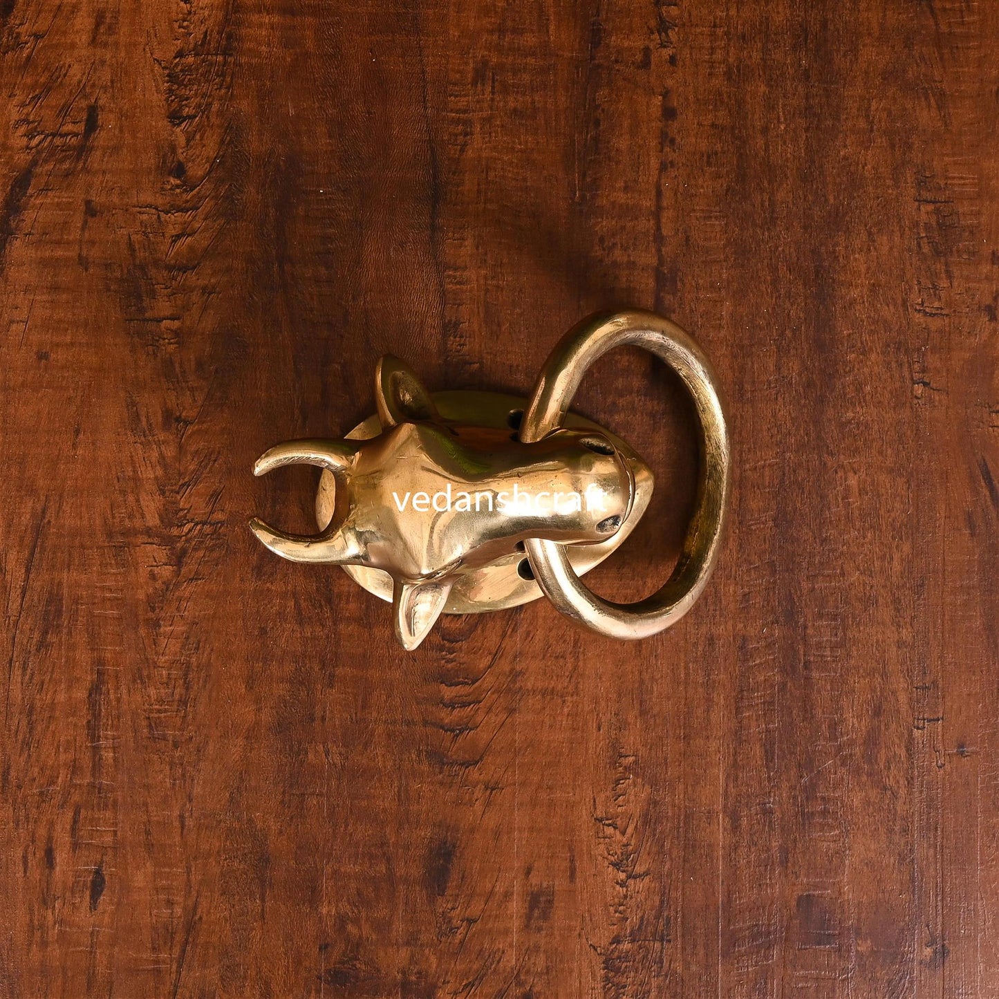 Brass Bull Door Knocker (3.8 Inch)