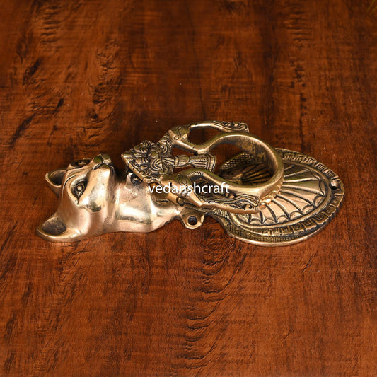 Brass Cat Door Knocker (8.5 Inch)