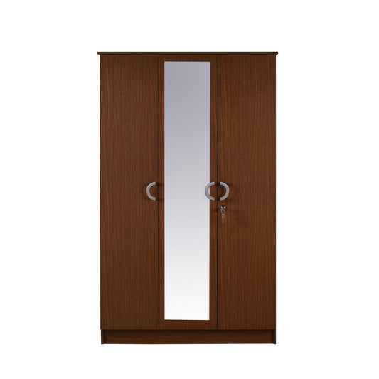Massif 3 Door Wardrobe With Mirror (Urban Walnut)
