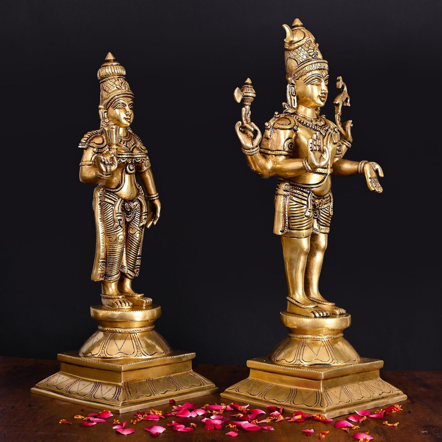 Brass Shiva Parvati Superfine Idols