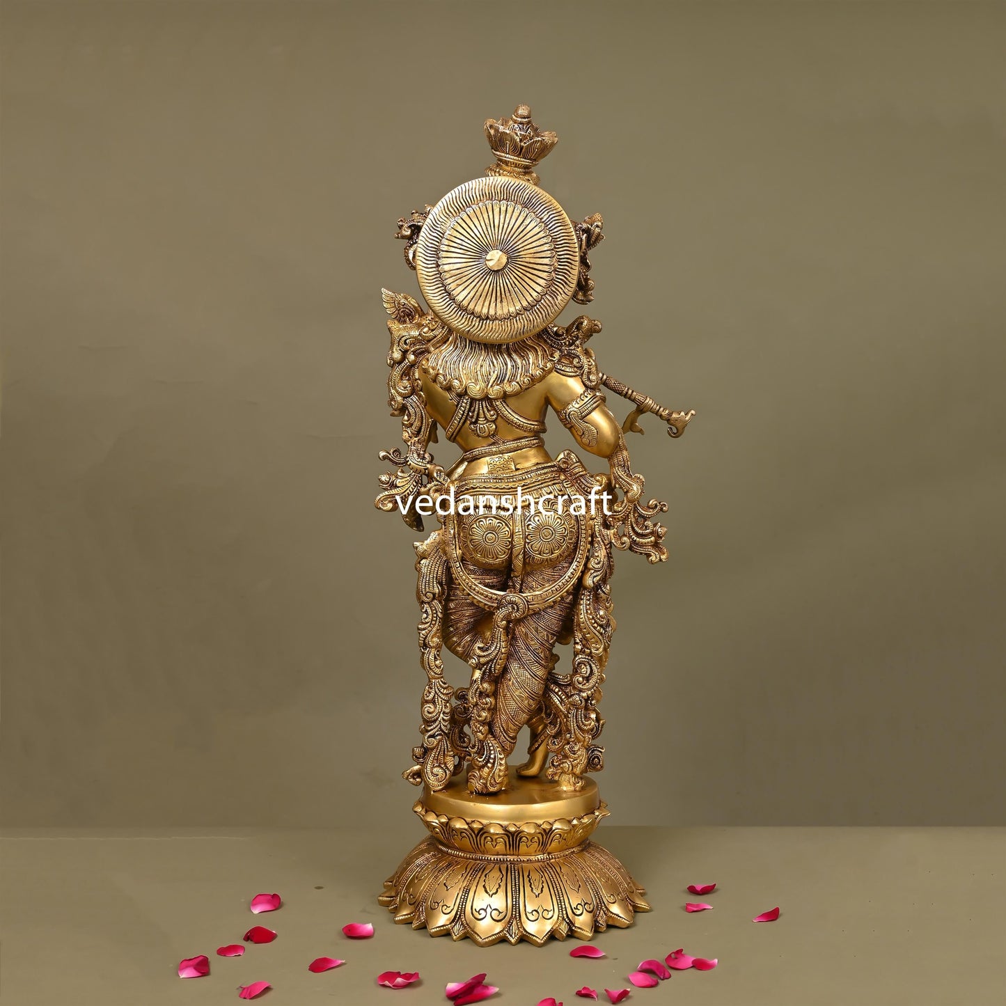 Brass Superfine Krishna Statue/Idol (27 Inch)