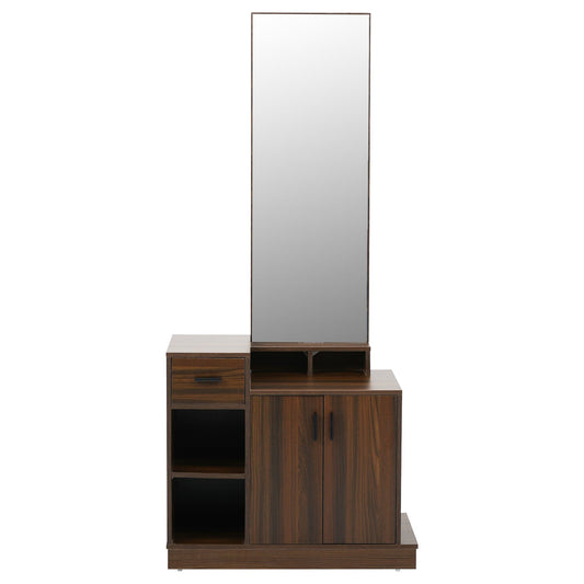 Nilkamal Dyson Dresser with Mirror (Classic Walnut)