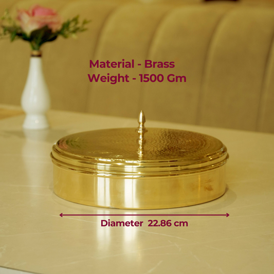 Brass Hammered Masal Daani/ Spices Box