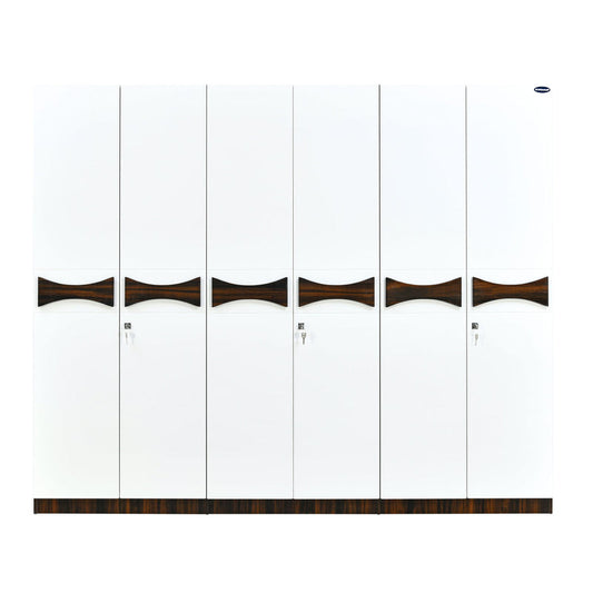 Nilkamal Estana 6 Door Wardrobe (Brown)