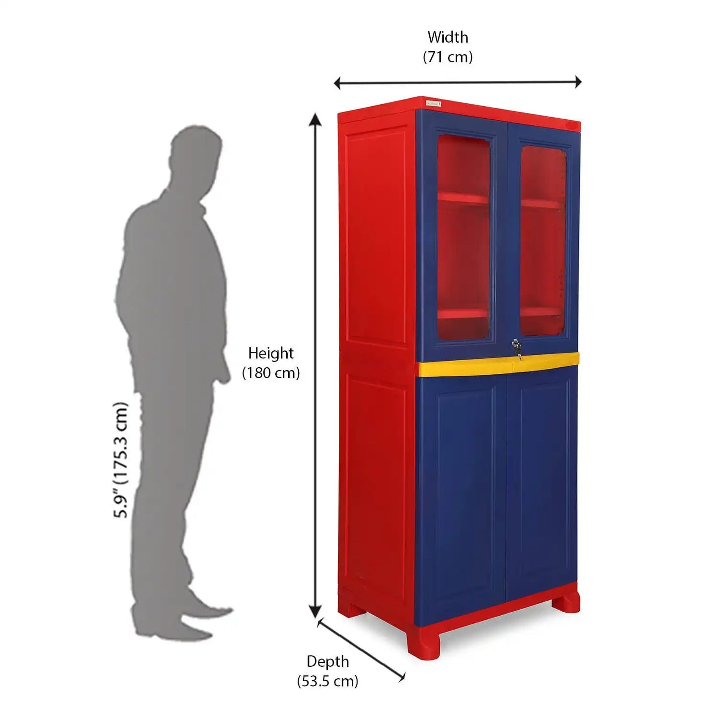 Nilkamal Freedom Big 2 (FB 2) Plastic Storage Cabinet
