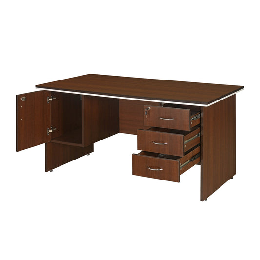 Nilkamal Haiko Office Table (Brown)