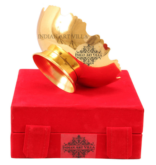 Handcrafted Pure Silver Plated Gold Polished Designer Bowl with Red Gift Box