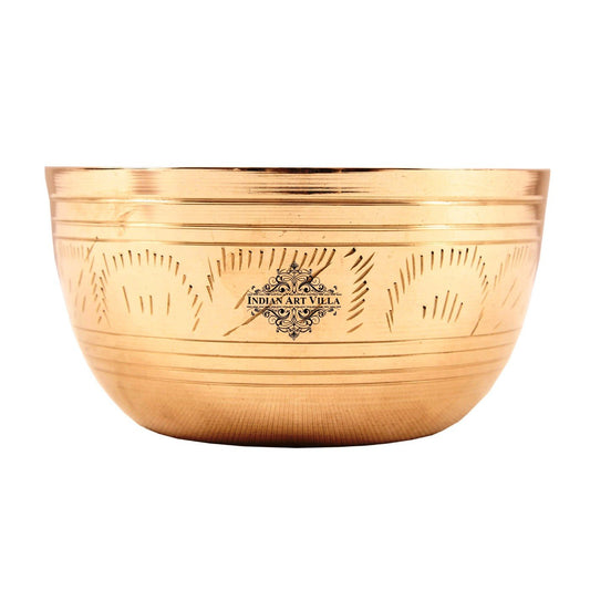 Brass Engraved Bowls, Serveware, Tableware, Dinnerware