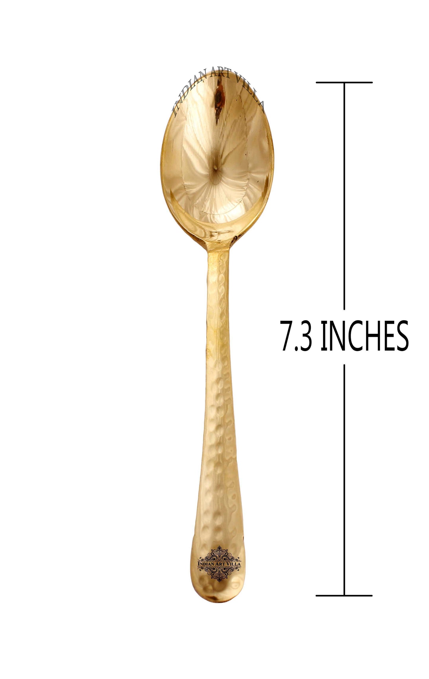 Brass Handmade Designer Spoon, Flatware, Tableware, 17.78 cm