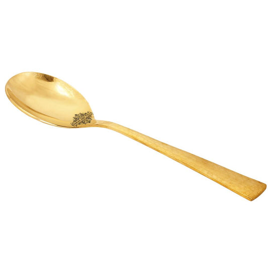 Brass Serving Spoon, Serveware Tableware, Length:- 25.91 cm, Gold