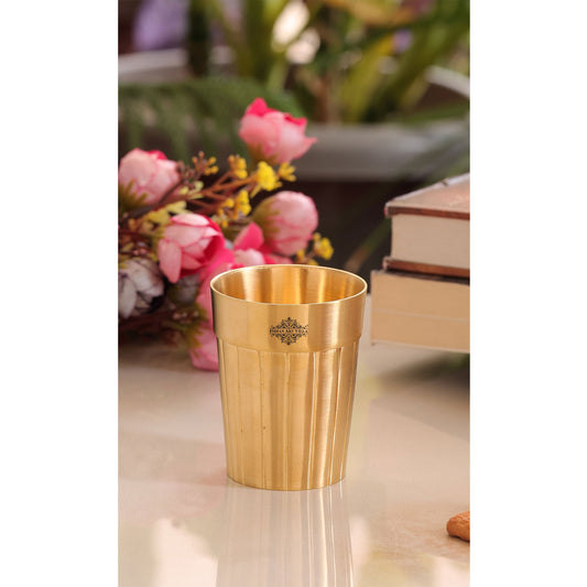 Pure Brass Lining Design Glass 160ml
