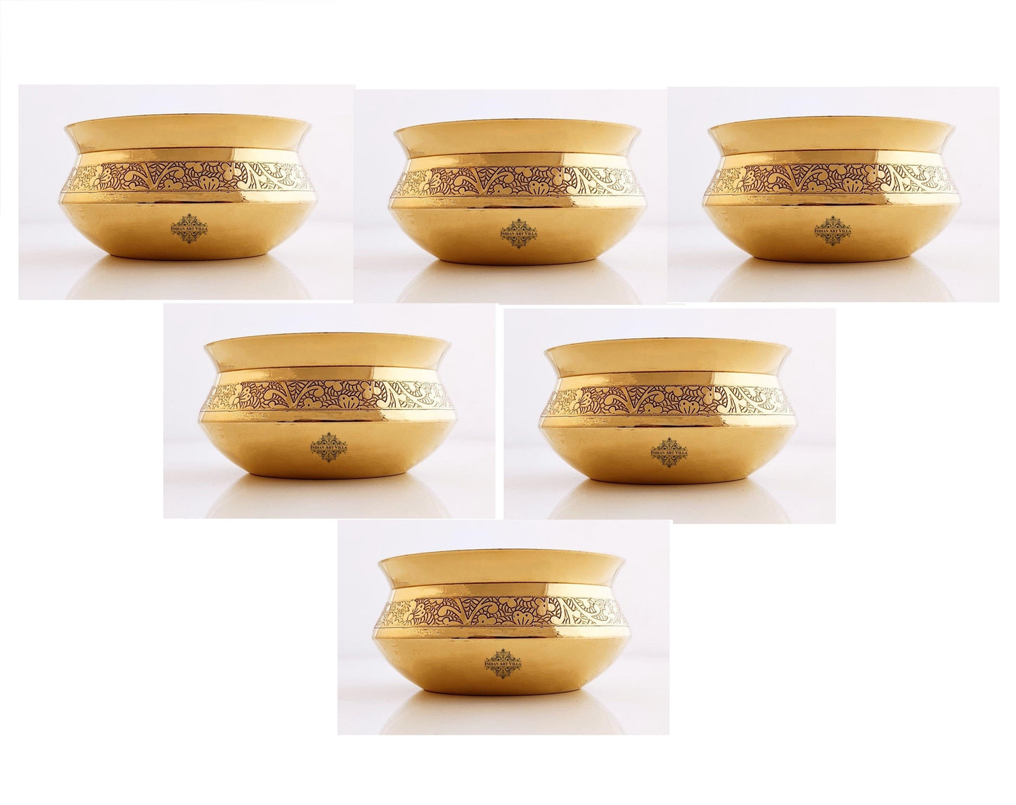 Brass Embossed Designer Handi | Dinnerware | Tableware | Serveware