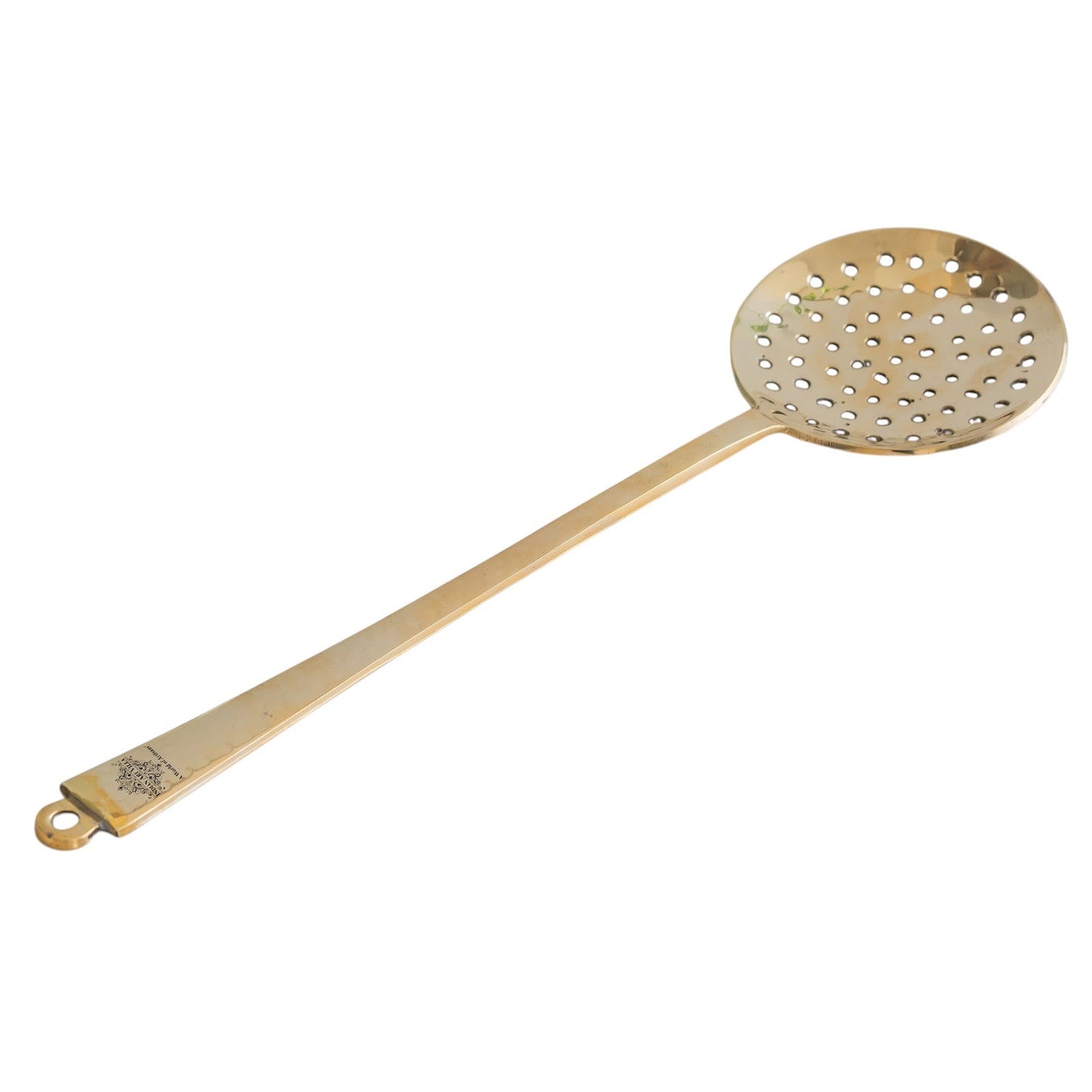 Pure Brass Skimmer / Jhar – Traditional Kitchen Essential