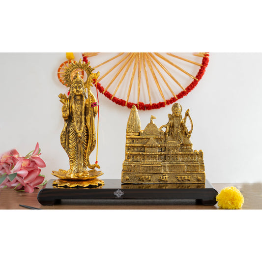 Pure Brass Ram Mandir With Shree Ram Ji-A Divine Blend of Art and Spirituality