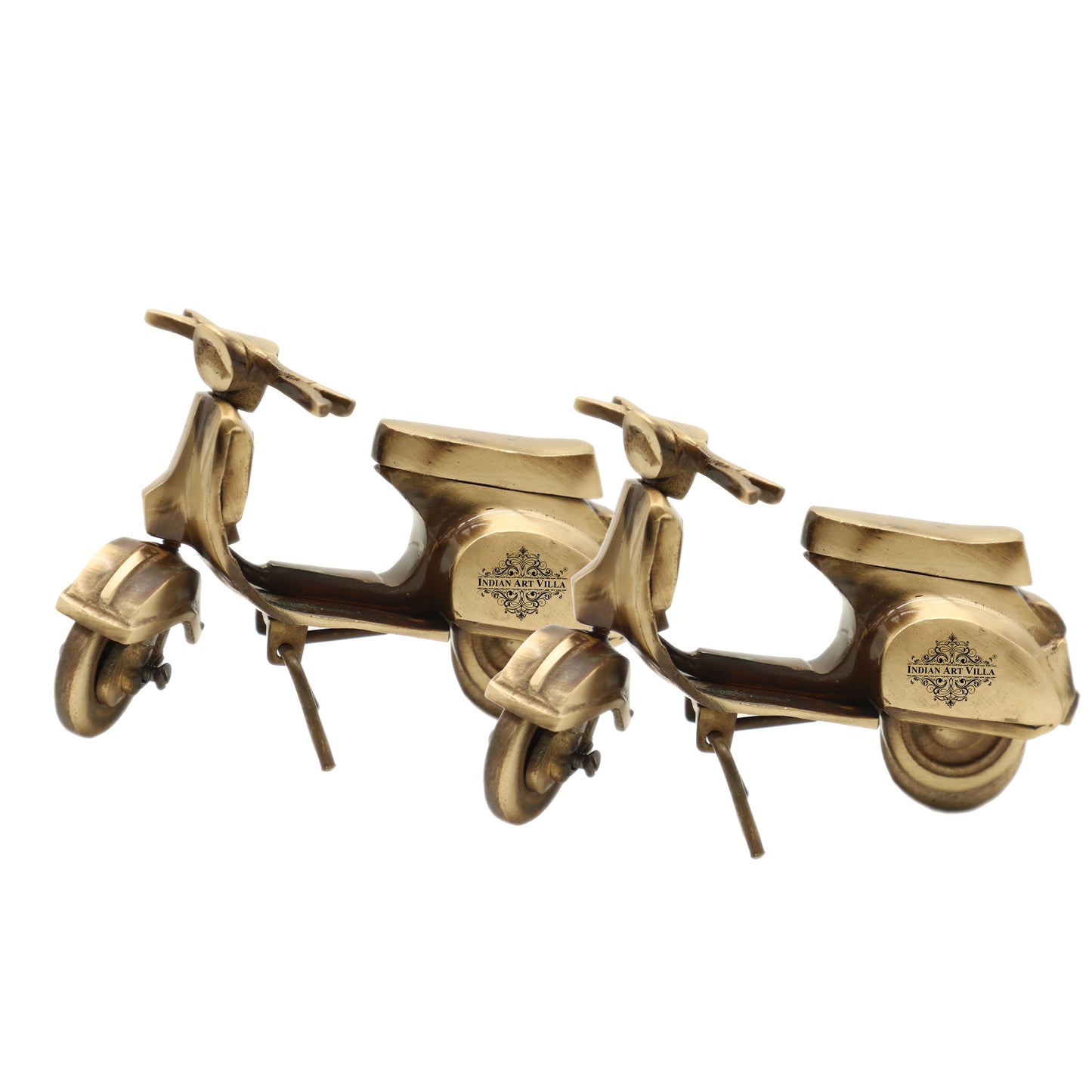 Handmade Pure Brass Decorative Scooter Size - 9.5x14 cm