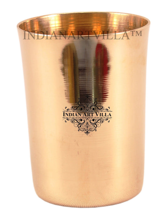 Pure Bronze Plain Design Big Glass Tumbler 290 ML
