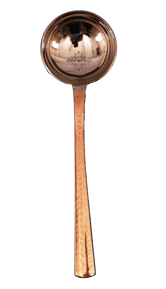 Pure Steel Copper 24.13 cm Handmade Serving Spoon (Set of 6)