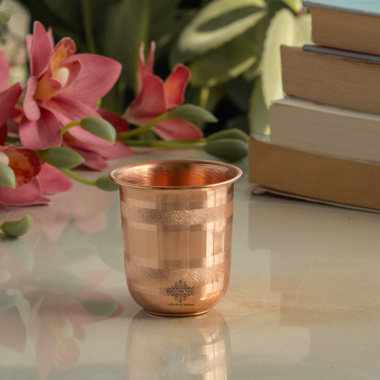 Pure Copper Luxury Design Glass Kids or Temple Use 100ml