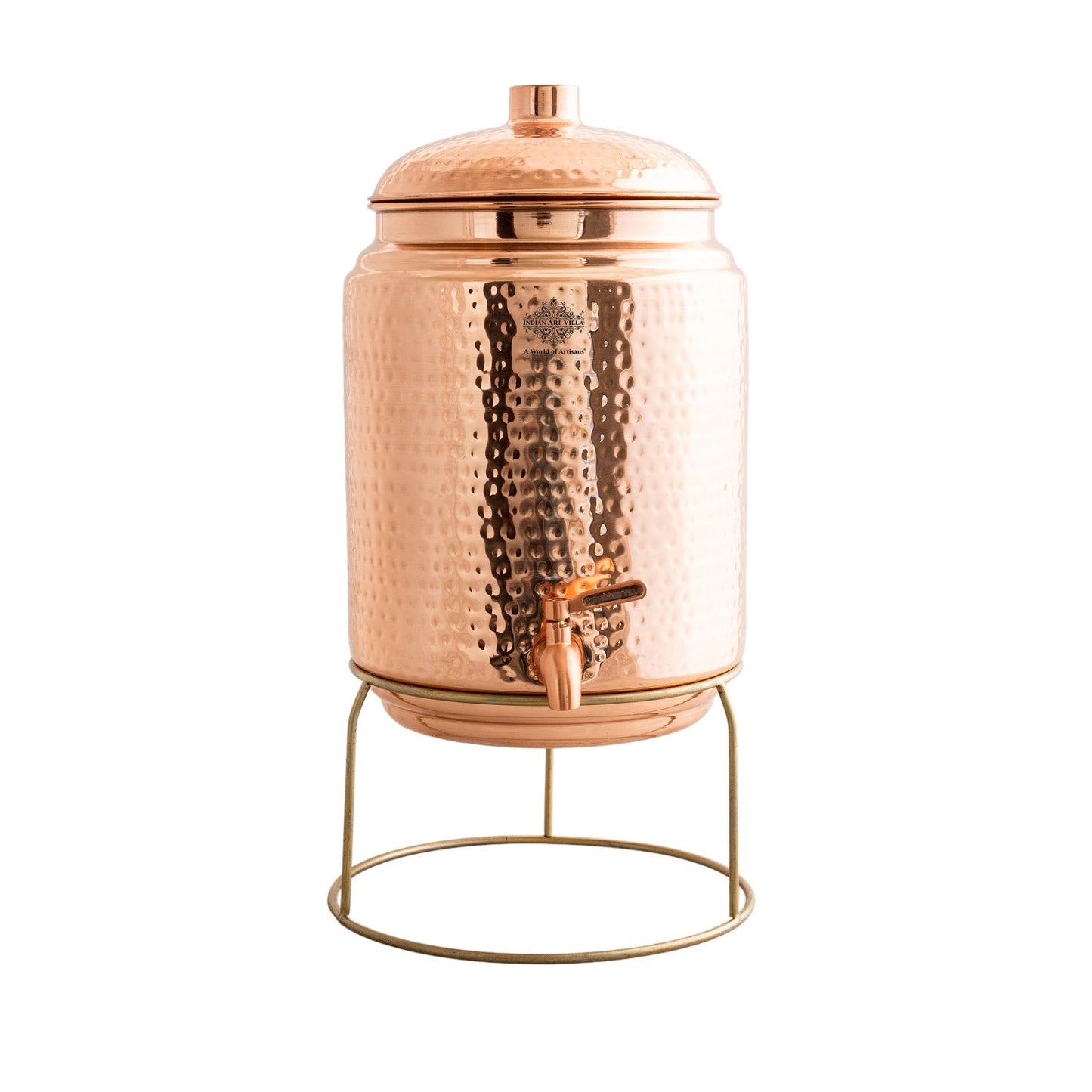 Pure Copper With Hammered Design Water Pot