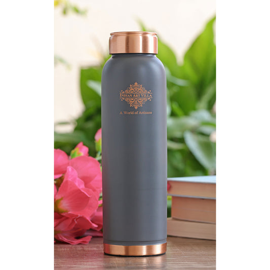 Personalized Copper Silk Finish Ergonomic Water Bottle 900 ML