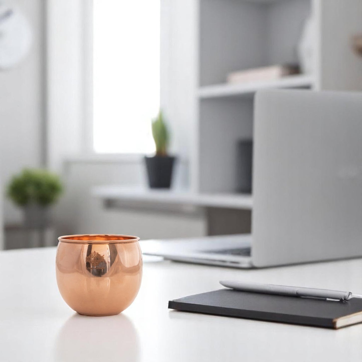 Copper Glass Tumbler, Serving Water, Storage Purpose, Volume 480 ML