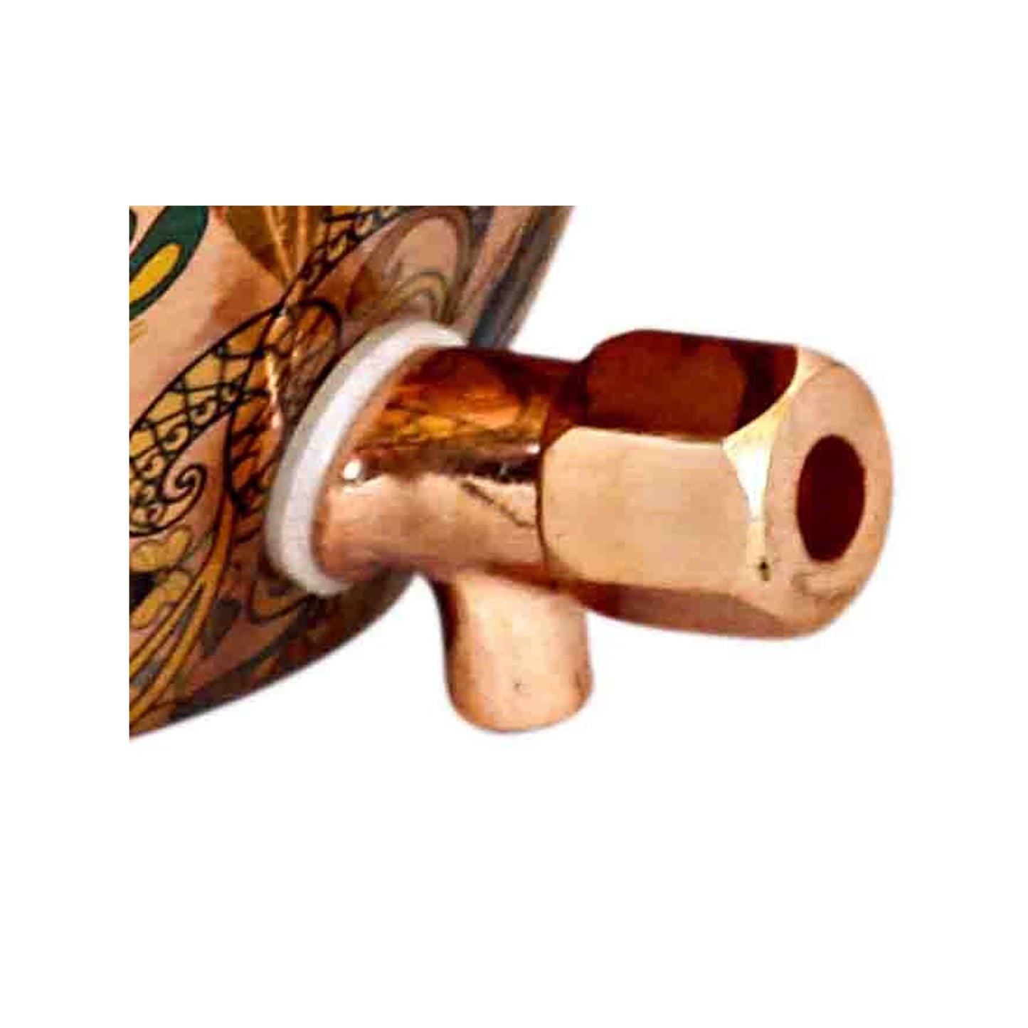 Replacement Brass Tap with Copper Plating For Water Pot