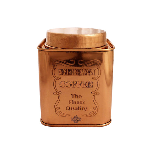 Pure Copper Coffee & Sugar & Tea Container, 12cm