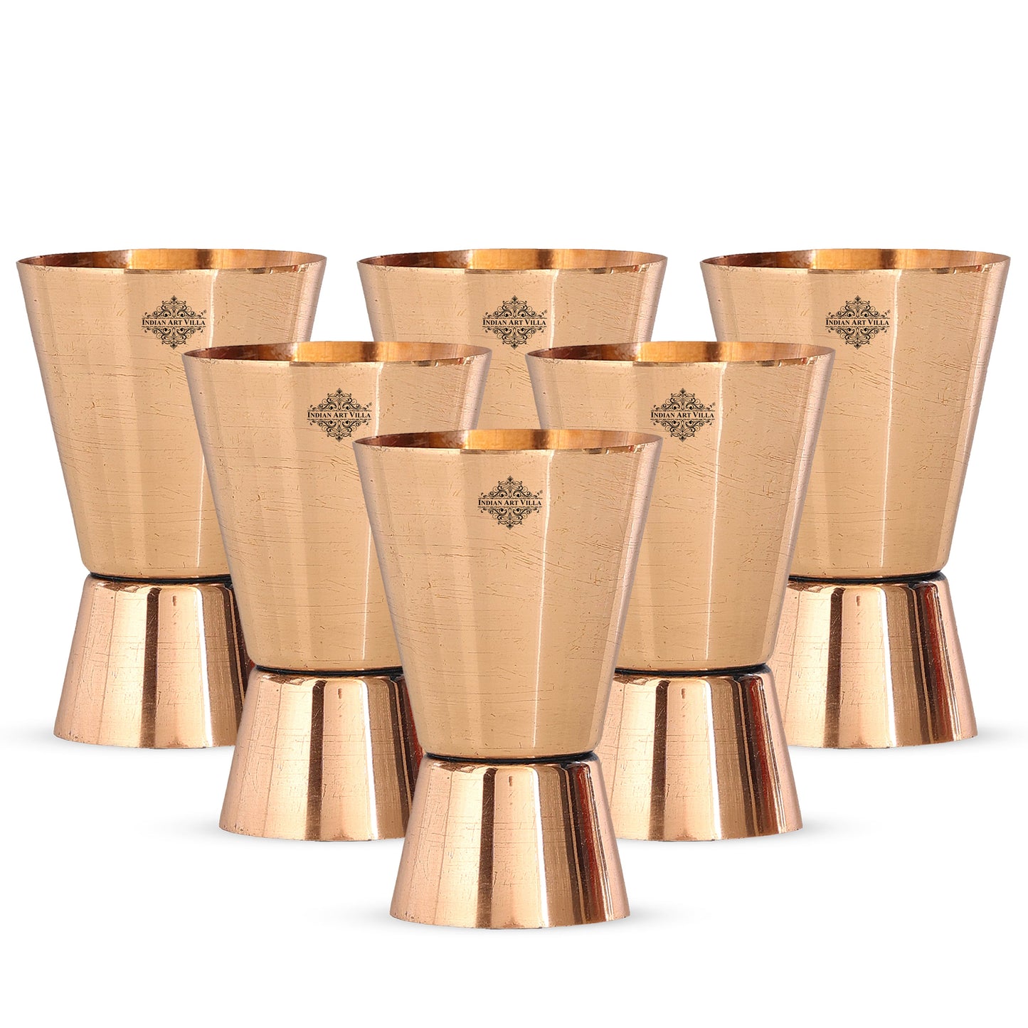 Pure Copper Shot Jigger Glass, Barware, Drinkware, 50ml