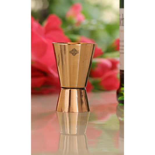 Pure Copper Shot Jigger Glass, Barware, Drinkware, 50ml
