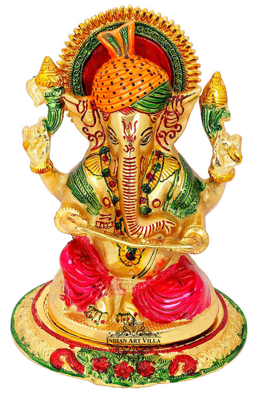 God Ganesha Reading Book Idol, Home Decor, Gift Item, Height:- 22.86 cm